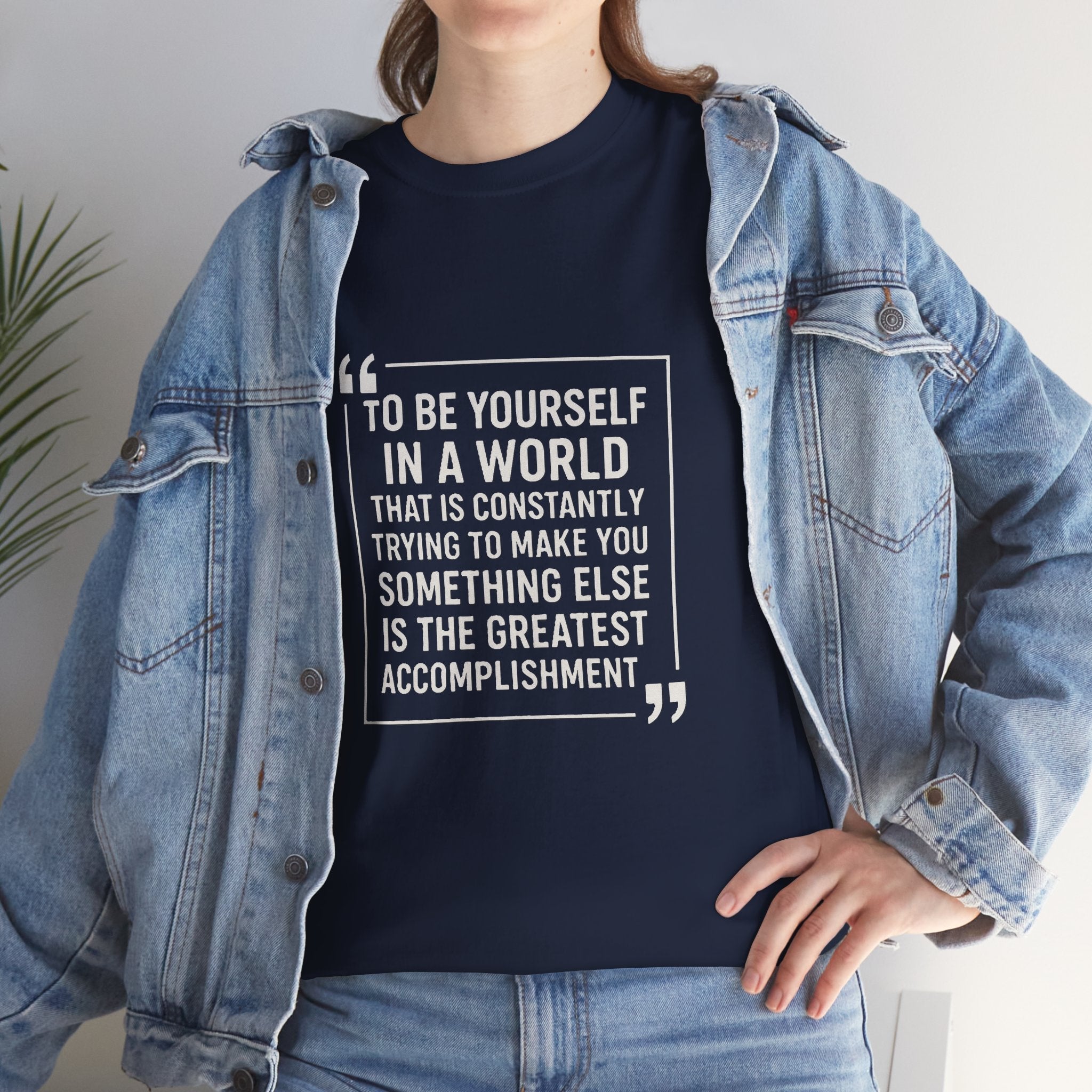 Be Yourself Unisex T-Shirt - Inspirational Quote Tee, Motivational Graphic Shirt, Self Expression Clothing, Positive Vibes Top,